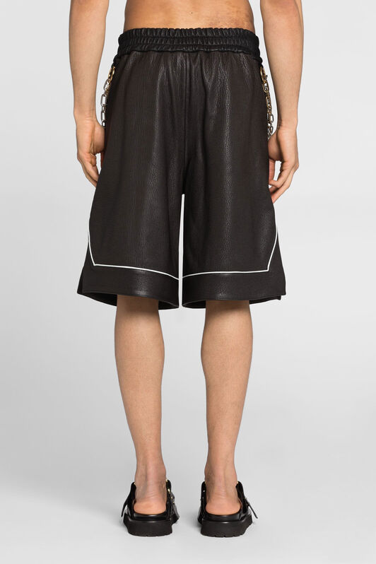 RC Shorts in pelle con zanne Nero ONP210-PN002