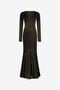 RC Robe longue noire et or avec jupe plissée RC Robe longue noire et or avec jupe plissée NERO/ORO VWM199-MO007
