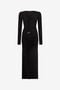 RC Robe Midi Noire Froncée RC Robe Midi Noire Froncée BLACK SOT10D-VI007