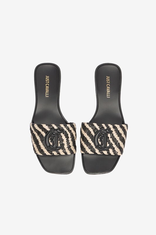 JC Sliders With Two-Tone Braided Band JC Sliders With Two-Tone Braided Band Light Brown UFS069-UF391