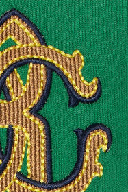 JU Felpa con cappuccio in cotone GREEN VJT695-CF050