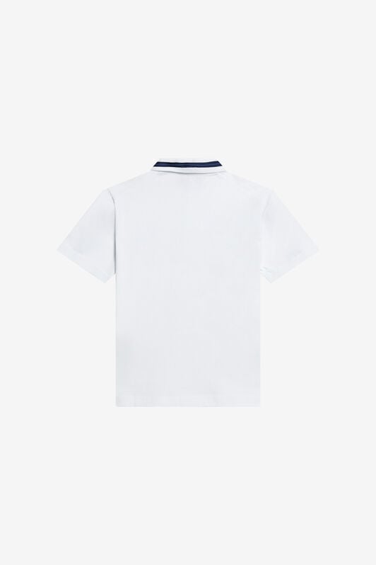 JU Cotton Polo Shirt JU Cotton Polo Shirt OPTICAL WHITE TJT61I-JD001