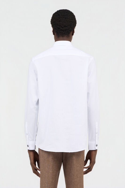 RC White Cotton Shirt With Monogram RC WHITE SOT70H-FN053