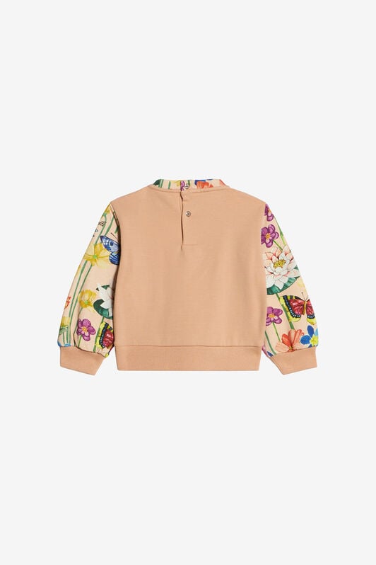 JU Sweatshirt mit floralem Animal-Print JU Sweatshirt mit floralem Animal-Print Rosa PJT950-5OF12
