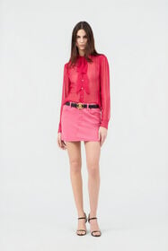 RC Fuchsia Tie-Neck Shirt CHERRY SOT70Y-SE005