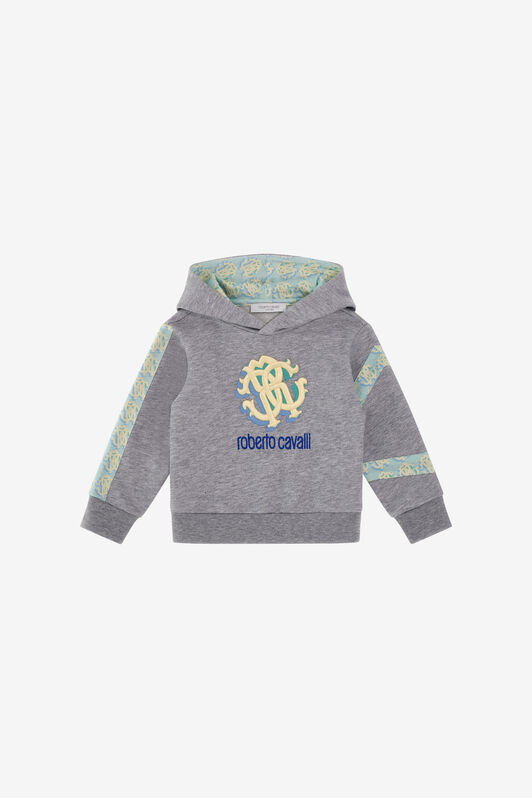JU Sweatshirt With 3D RC Monogram Grey Melange SJT905-CF050