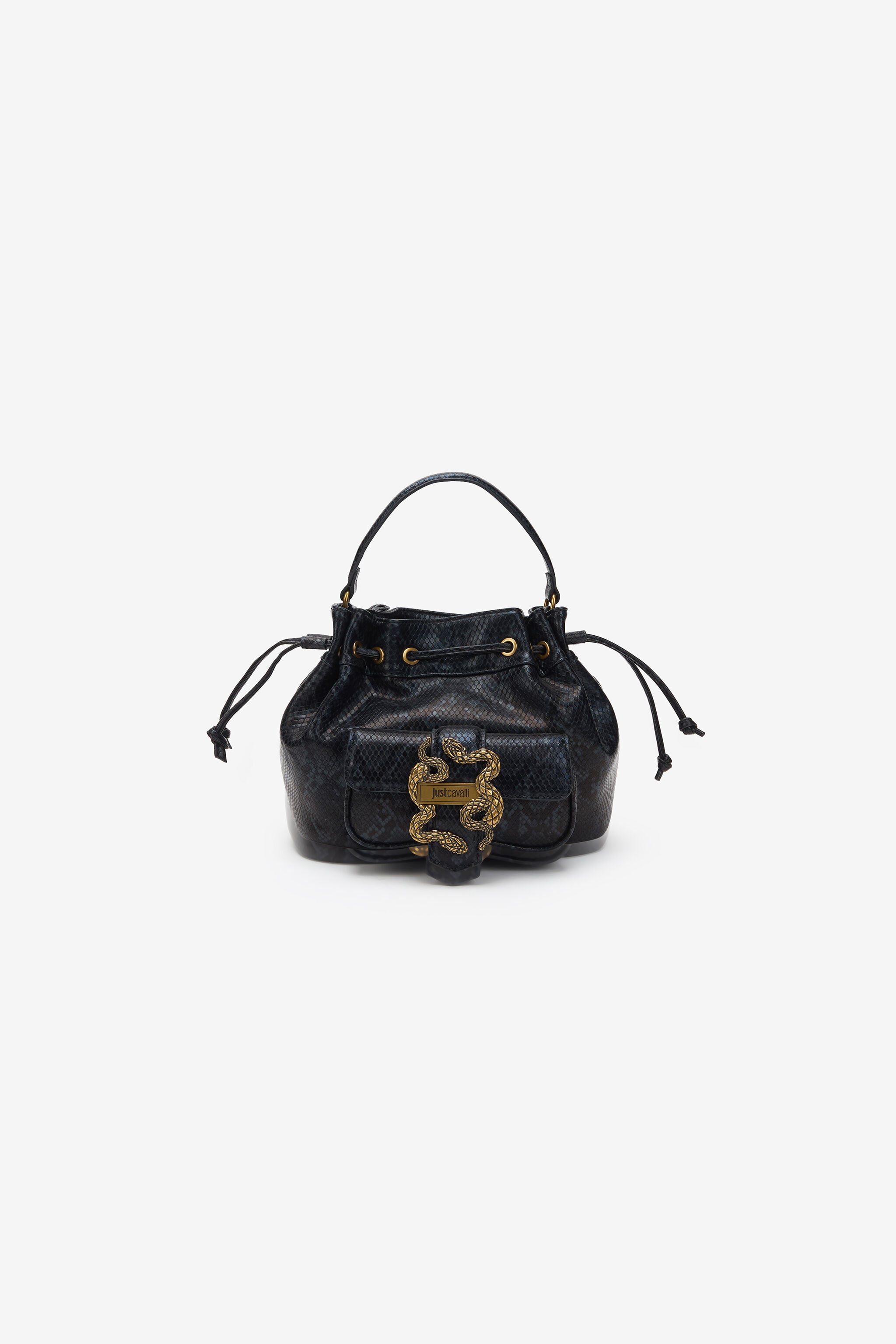 JC Black Handbag With Snake Detail JC Black Handbag With Snake Detail BLACK WFB095-WF425