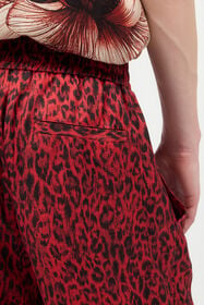 JC Shorts Con Stampa Jaguar Skin Rosso UFT013-UF033