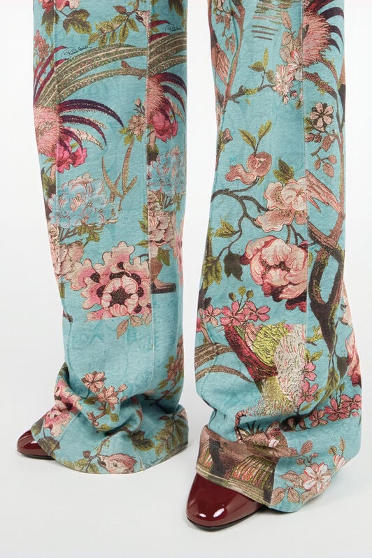 RC Multicolor pants with Oriental Bird print RC Multicolor pants with Oriental Bird print PISCINA/ROSA VKT20B-2GP76