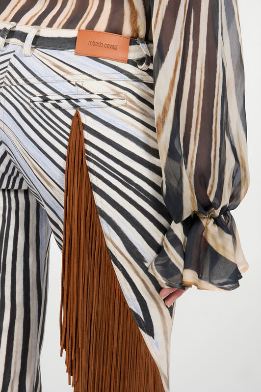 RC Zebra Print Flared Jeans RC Zebra Print Flared Jeans NATURAL/BLACK XQJ209-DAT26