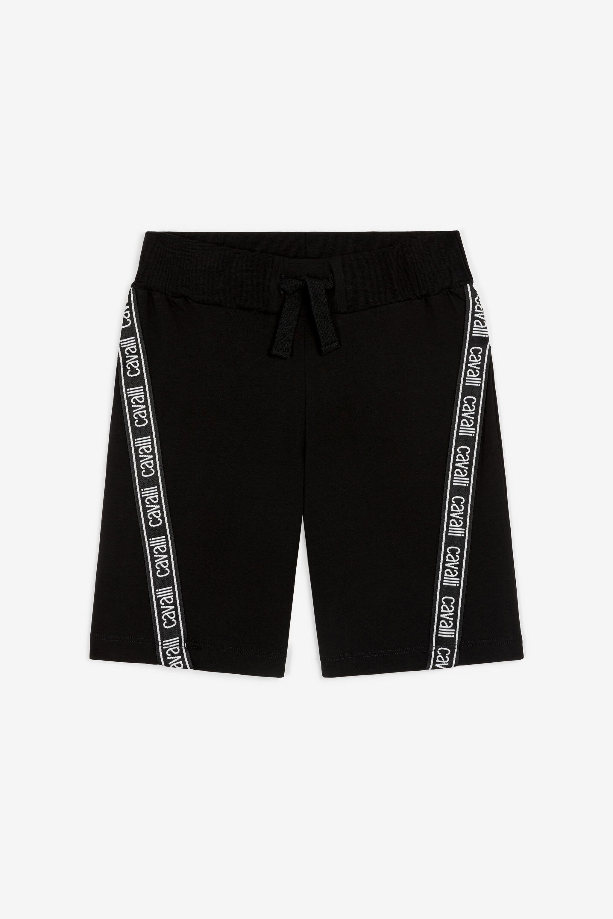 JU Short à rayures à logos JU Short à rayures à logos Noir OJT221-ISA2J