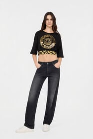JC T-Shirt Noir BLACK/GOLD Q61439-Q0342
