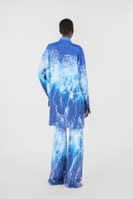 RC Stretto di Messina Print Shirt Blue UWT160-HLN94