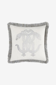 HO Cushion Crystal Snakes 40x40 Weiß RALM38-IM038
