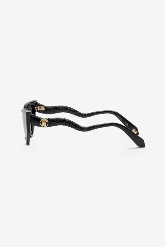 RC Cat-eye shape sunglasses with scale effect temples RC Cat-eye shape sunglasses with scale effect temples Black UALD12-ID207