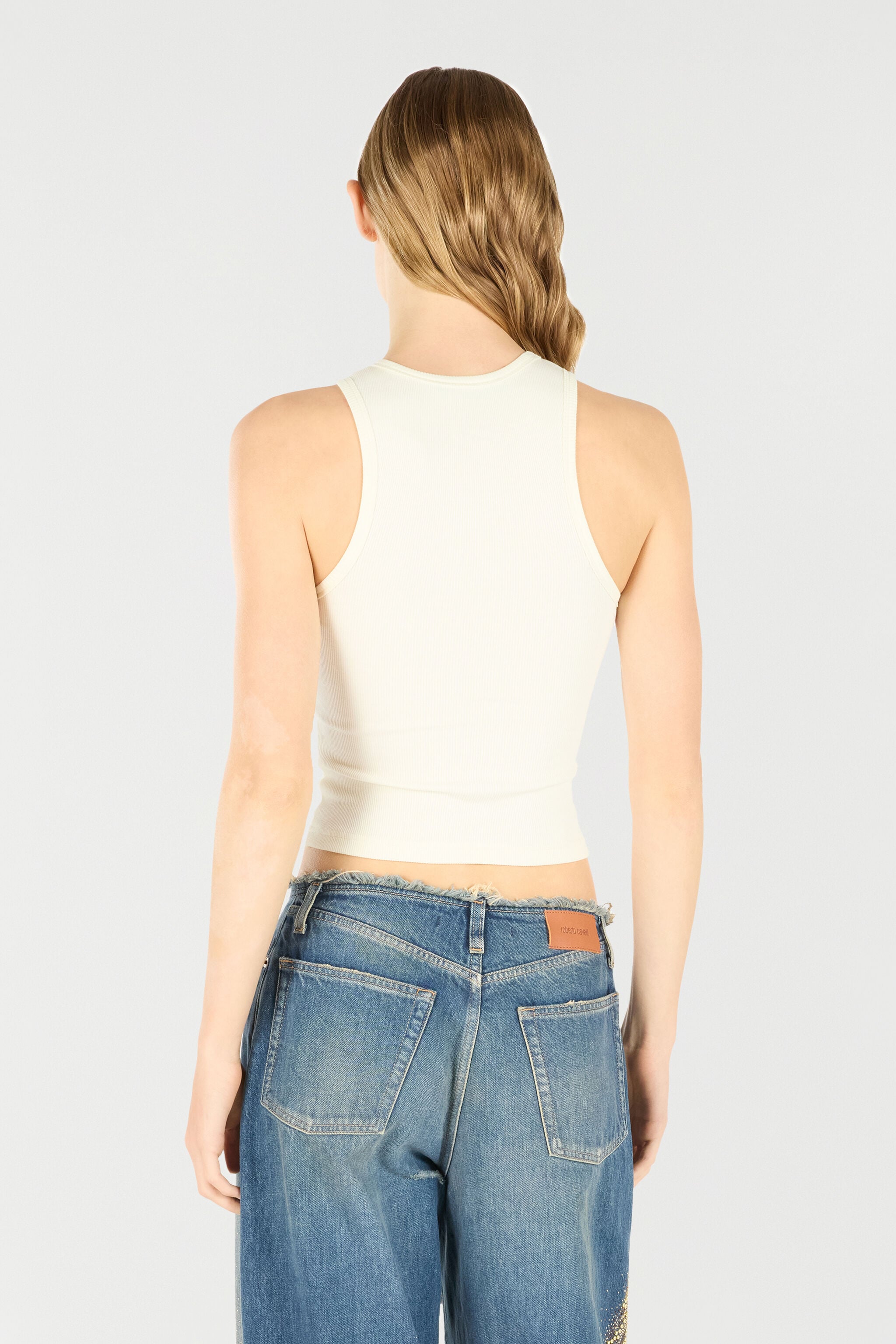 RC Tank Top With Embroidered Logo RC Tank Top With Embroidered Logo Ivory UKT64A-JD018