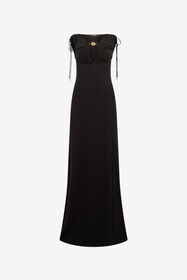 RC Black Maxi Dress with Mirror Snake Detail BLACK SOT10B-VI007