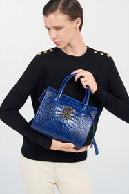 RC Borsa a Mano Blu Effetto Cocco BLUETTE QOB00D-PZO32