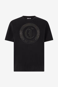 JC T-Shirt With Mini-Studded Logo Black UFT052-UF072
