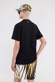 RC T-shirt avec imprimé artistique Noir TRT61A-JD060