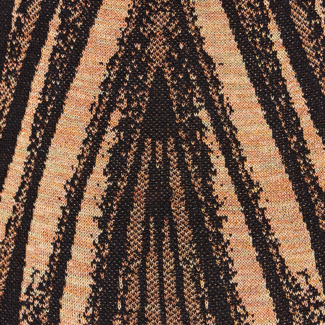 RC Ray of Gold print knit dress Gold RWM102-MI150