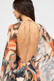 RC Vestido Estampado Butterfly BLACK/MULTICOLOR XQT193-JRT28