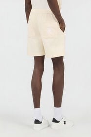 RC Shorts De Algodón Crema Con Cinturón WHITE SOT20C-FA017