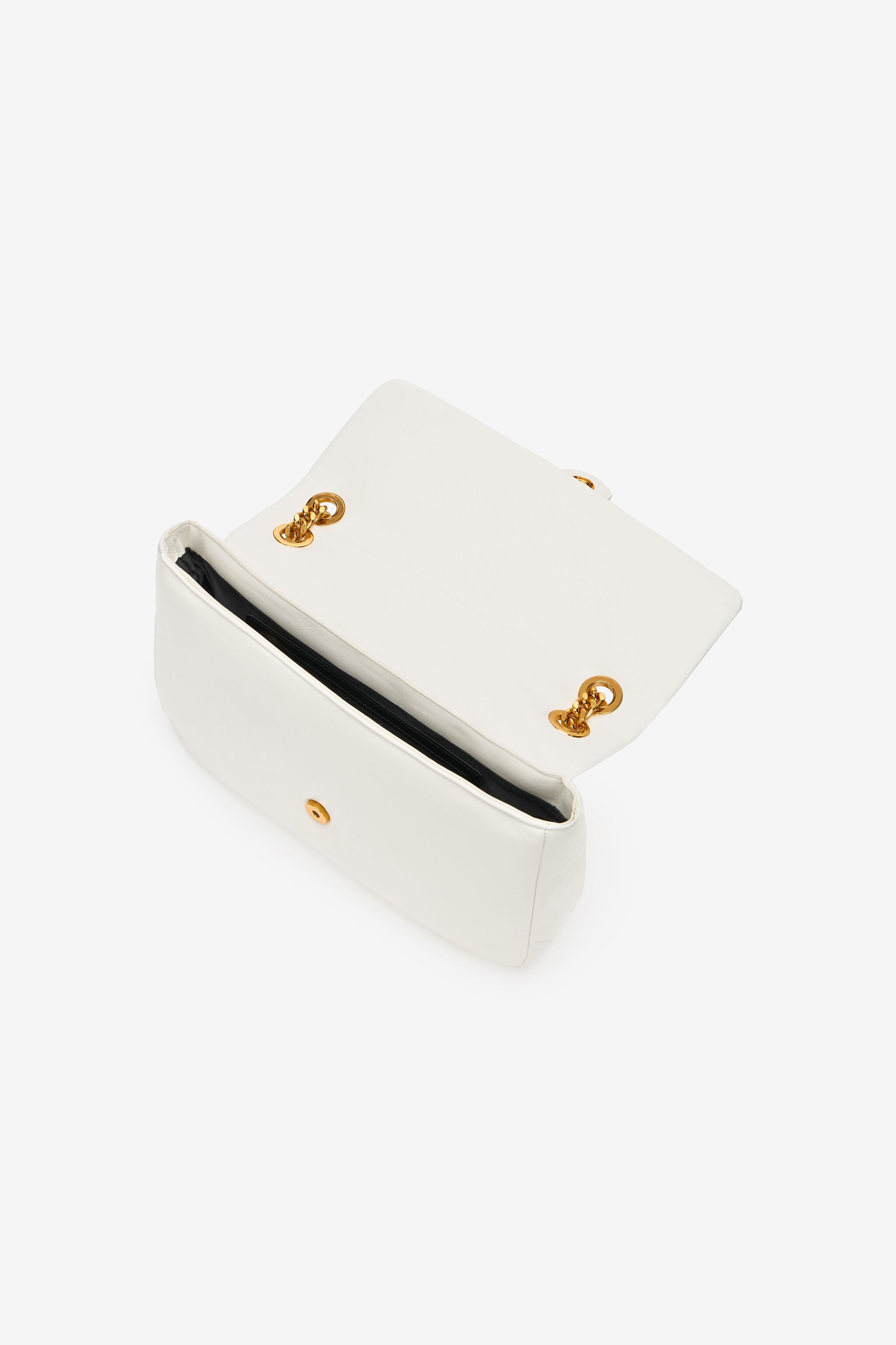 JC Shoulder Bag With Matching Mirror Snake White UFB055-UF424