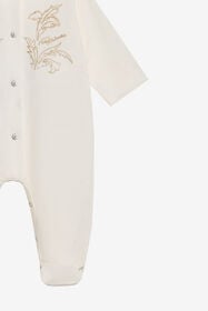 JU Baby-Strampler mit goldener Stickerei IVORY XJT80O-JD003