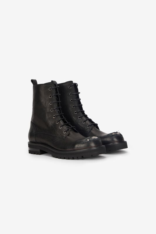 RC Used-Toe Combat Boots RC Used-Toe Combat Boots Black VKS015-PGB10