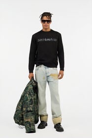 JC Black Just Cavalli Logo Sweatshirt BLACK VFT096-VF140