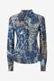 RC Chemise En Coton À Imprimé Jaguar Skin RC Chemise En Coton À Imprimé Jaguar Skin BLU/CELESTE/MARRONE VKJ720-VT010