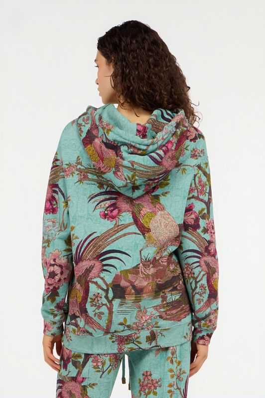 RC Multicolor-Sweatshirt mit Oriental Bird-Print RC Multicolor-Sweatshirt mit Oriental Bird-Print PISCINA/ROSA VKT67A-2GP76
