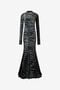 RC Long See-Through Dress With Zebra Pattern RC Long See-Through Dress With Zebra Pattern Black/White UKT144-CPN50