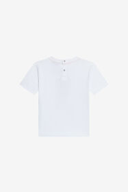JU T-shirt en coton avec logo OPTICAL WHITE VJT614-JD001