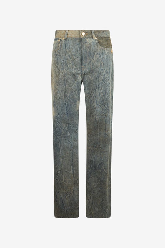 RC Jeans regular fit a cinque tasche in denim di cotone RC Jeans regular fit a cinque tasche in denim di cotone BLUE/BROWN XQJ200-VT001