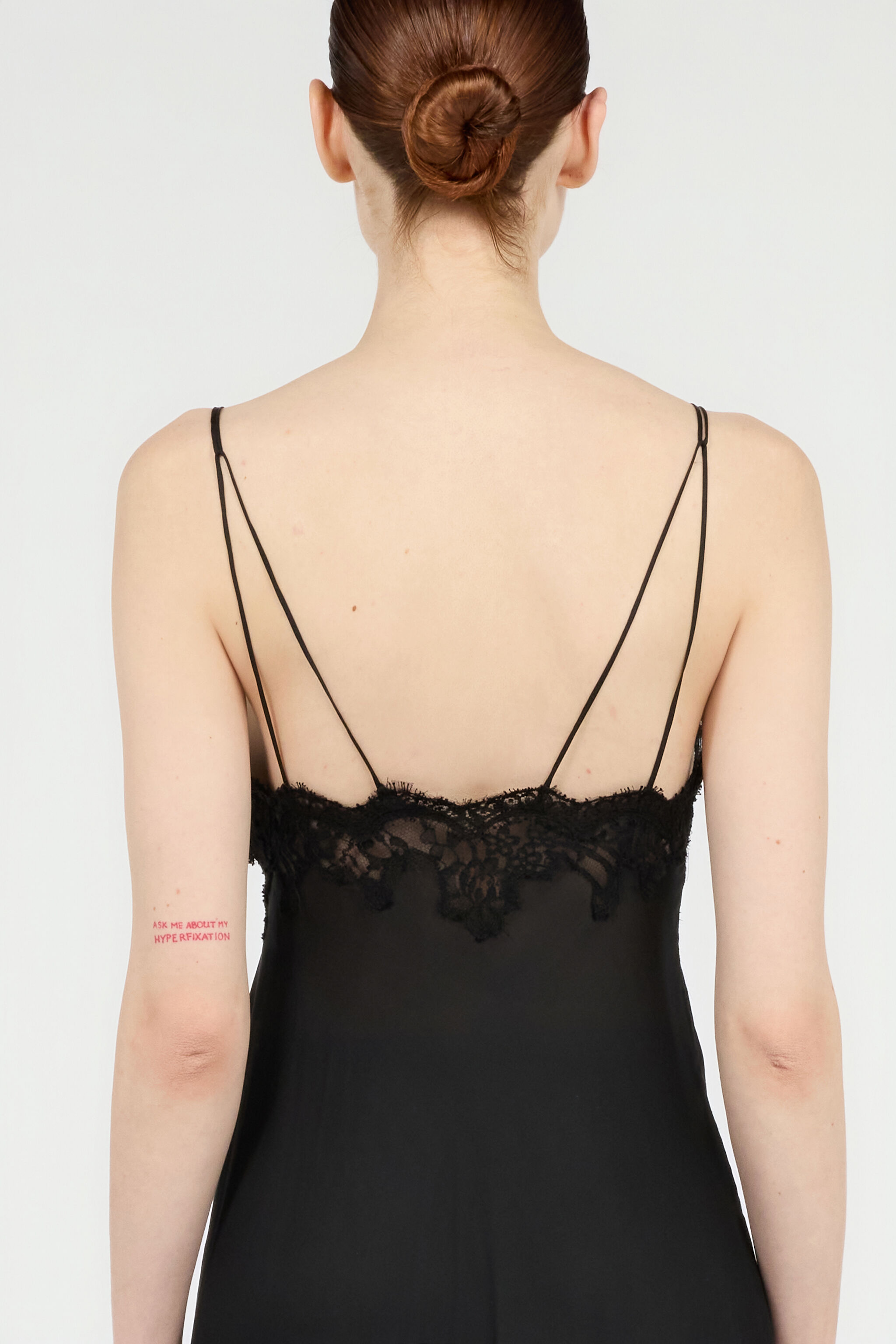 Extra-Long Black Silk Dress in Black for Women | Roberto Cavalli®