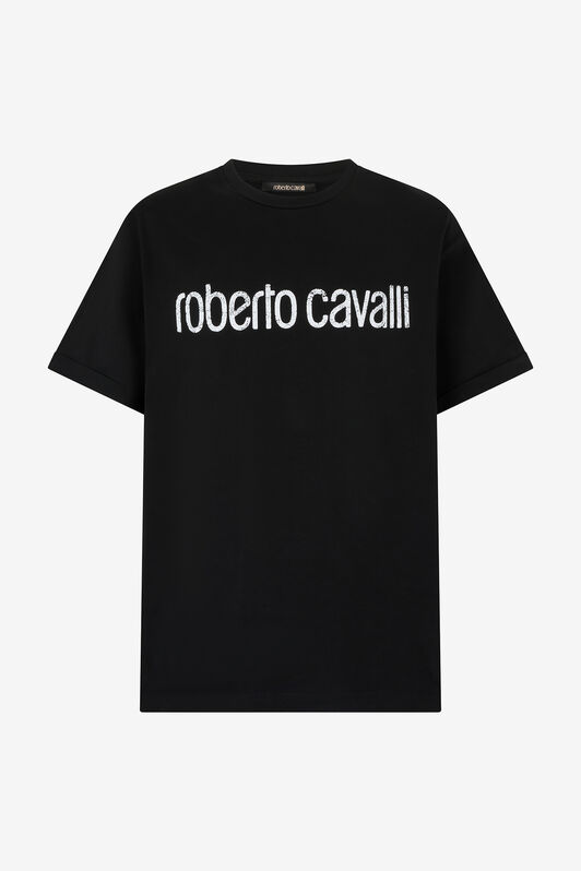 RC T-Shirt With Used Logo Black POT62A-JD060