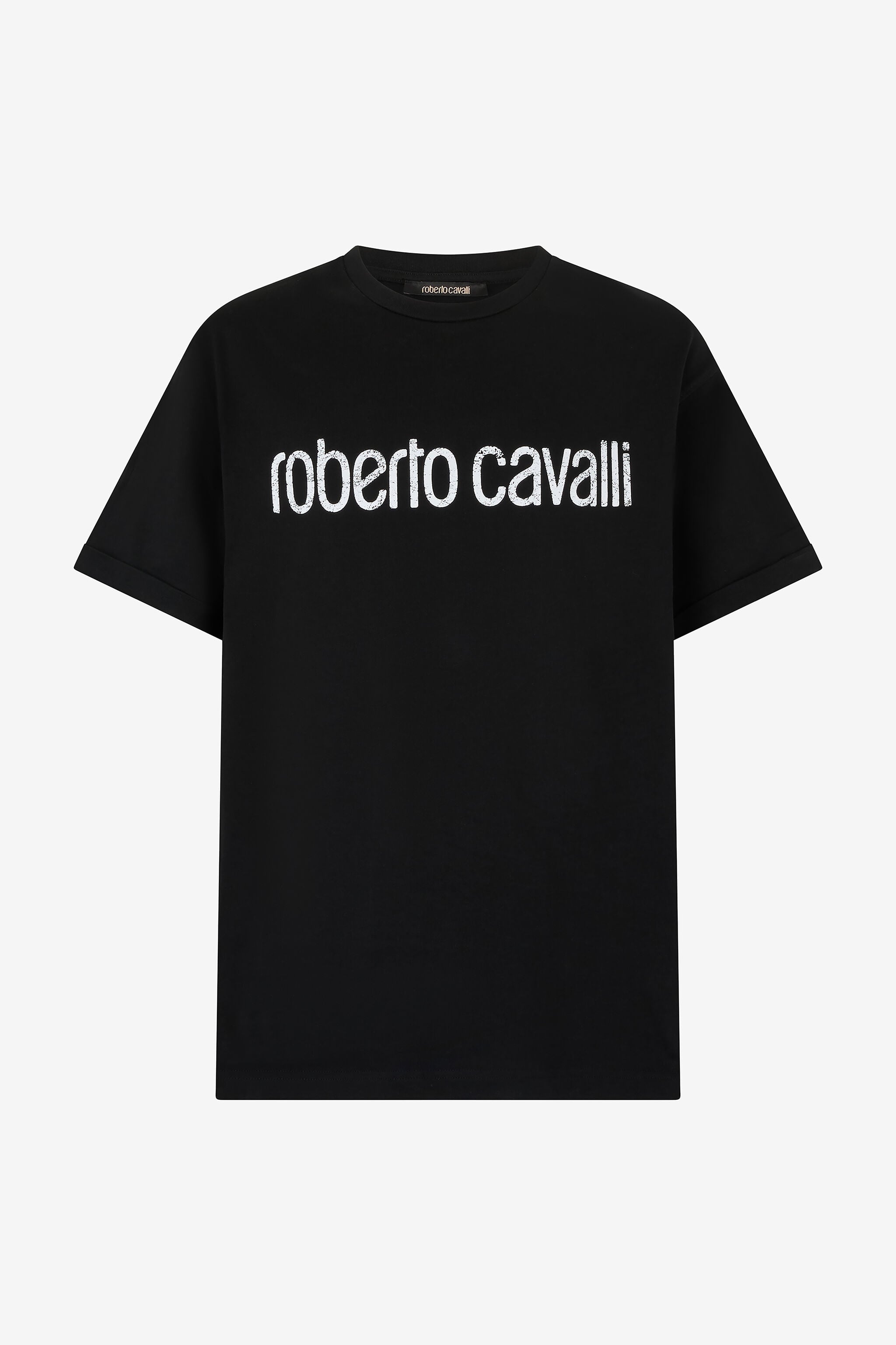 RC T-Shirt With Used Logo Black POT62A-JD060