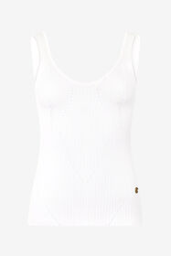 RC Rubane Print Top White UWM604-MH012