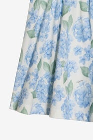 JU Plumago Print Cotton Dress WHITE/BLUE WJT10B-JD001