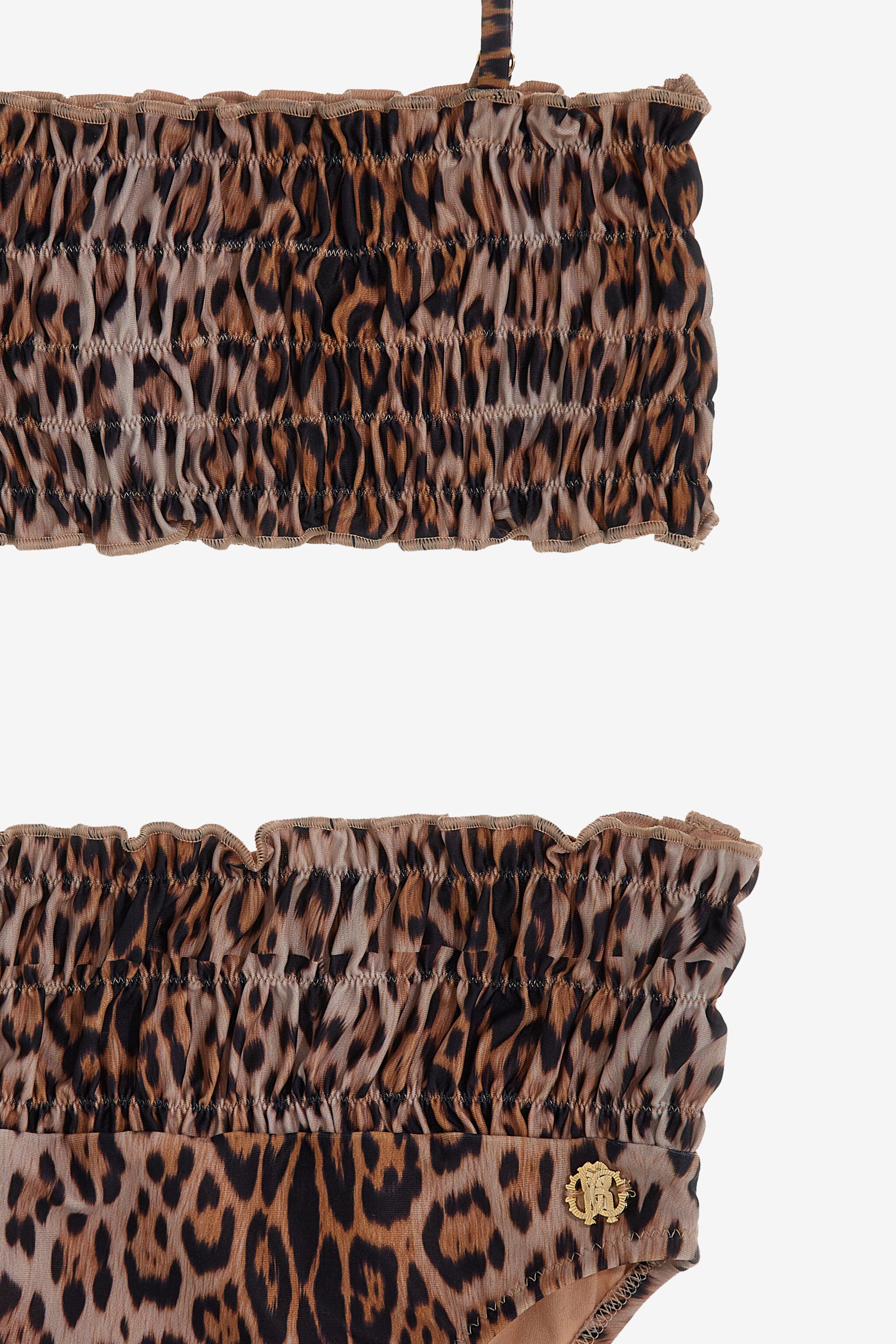 JU Leopard Print Kids Bikini Set JU Leopard Print Kids Bikini Set Light brown SJW001-HVF65