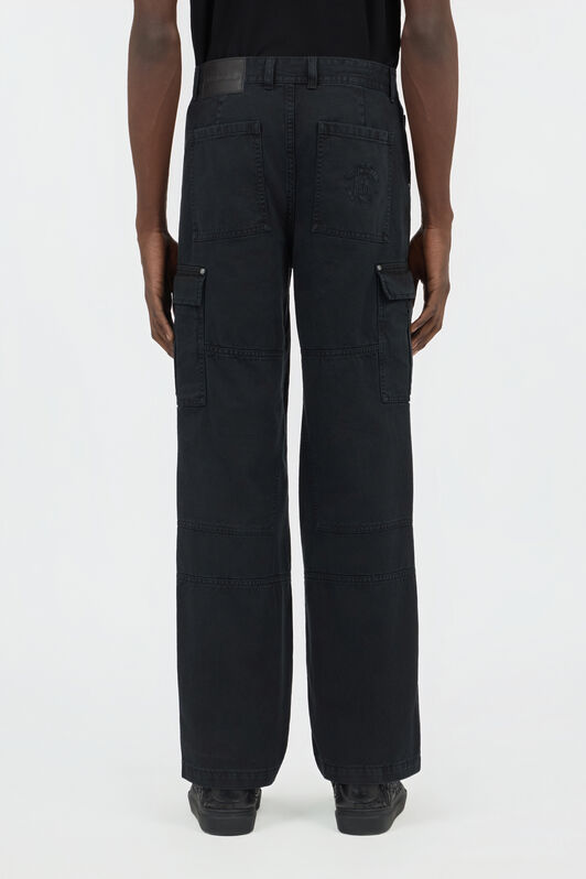 RC Pantaloni Cargo In Cotone Neri BLACK SOT20A-FA017