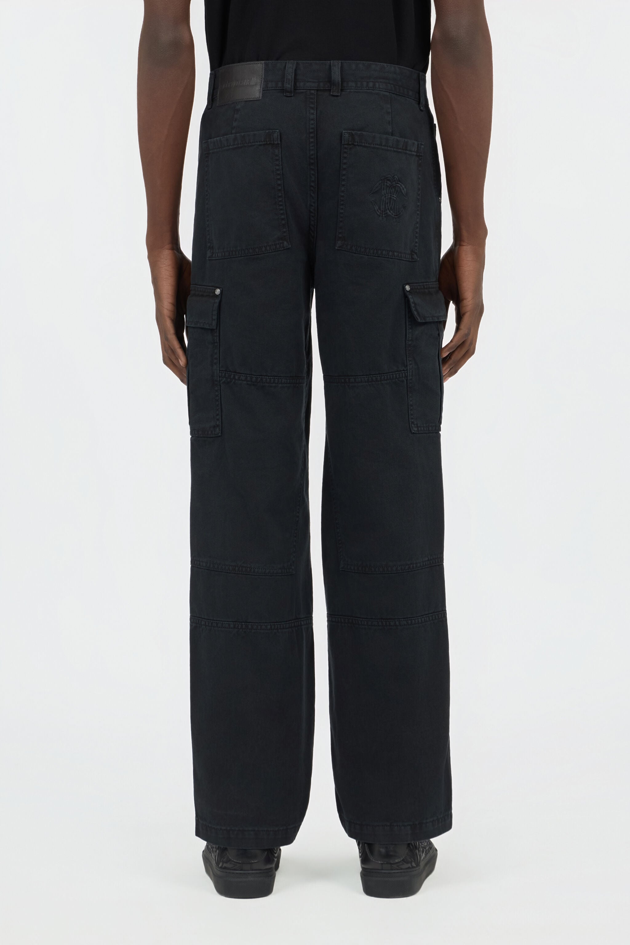 RC Pantaloni Cargo In Cotone Neri BLACK SOT20A-FA017