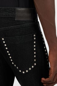 RC Denim-Hose Denim-Hose Schwarz Nieten BLACK TOJ20G-DN015