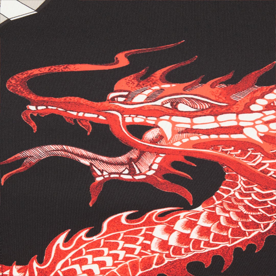 RC Midi Dress With Dragon RC Midi Dress With Dragon Black/Red VQT149-JMP75