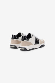 RC White Sneakers With Croc-Effect Panel WHITE TOS00G-PZC15