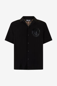 JC Black T-Shirt With Embroidered Logo BLACK UFM003-UF098