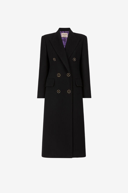 RC Double-Breasted Coat RC Double-Breasted Coat Black PQT503-FE007