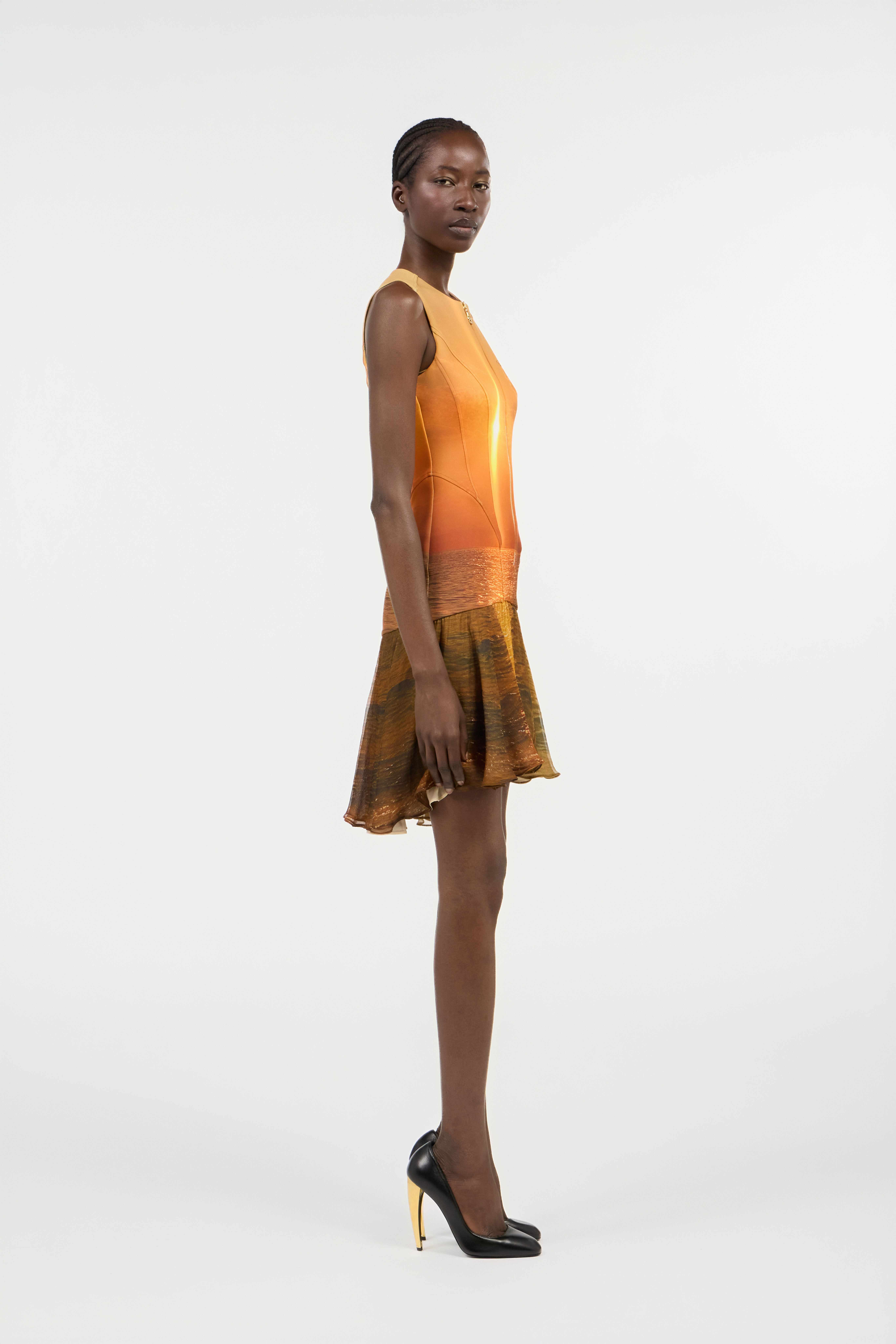 RC Robe Courte Imprimée Sunset RC Robe Courte Imprimée Sunset Orange UWT113-JMN97
